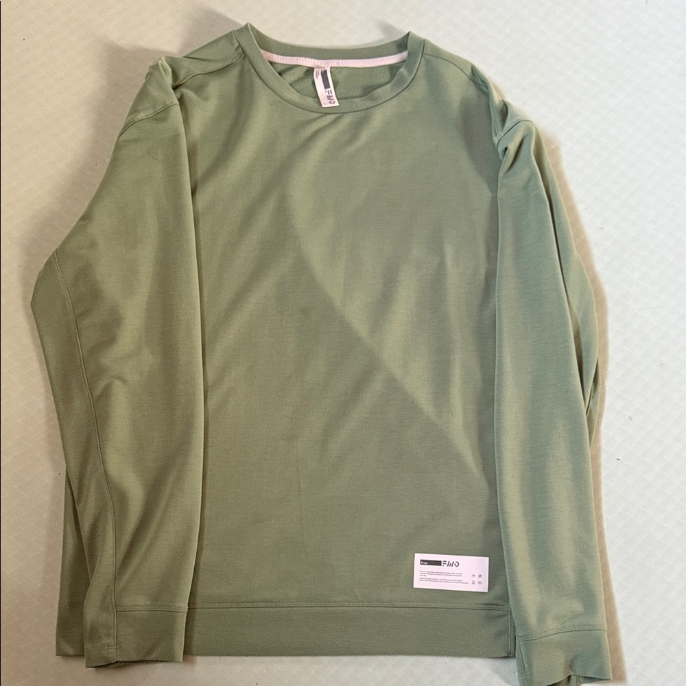 Stylish Green Crew Neck Sweatshirt